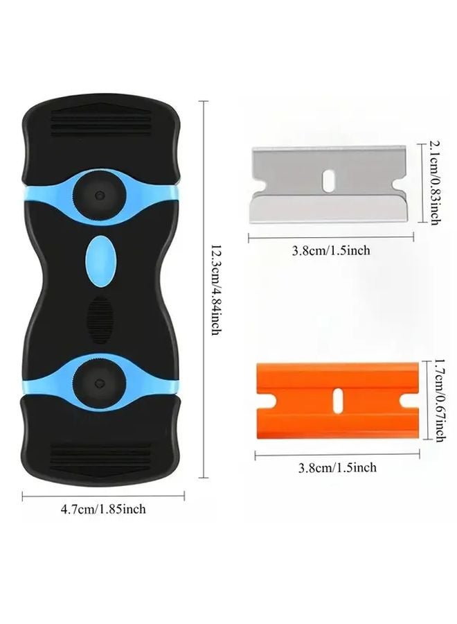 Scraper Set 1 Handle 20 Blades Plastic Metal Car Decals Glass Glue Kitchen Grease Paint Removal - Image 4