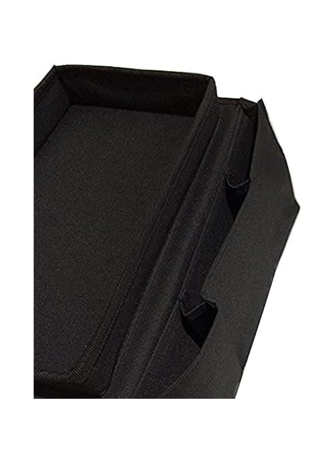 HOOKOR Black Hanging Storage Bag for Sofas, Chairs, Armchairs, Desks - Sofa Armrest Organizer with 6 Pockets  - Image 4