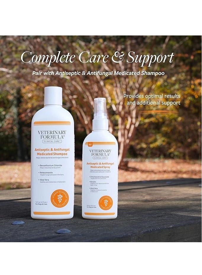Veterinary Formula Clinical Care Antiseptic & Antifungal Spray For Dogs & Cats 236ml[Volume - 236ml]