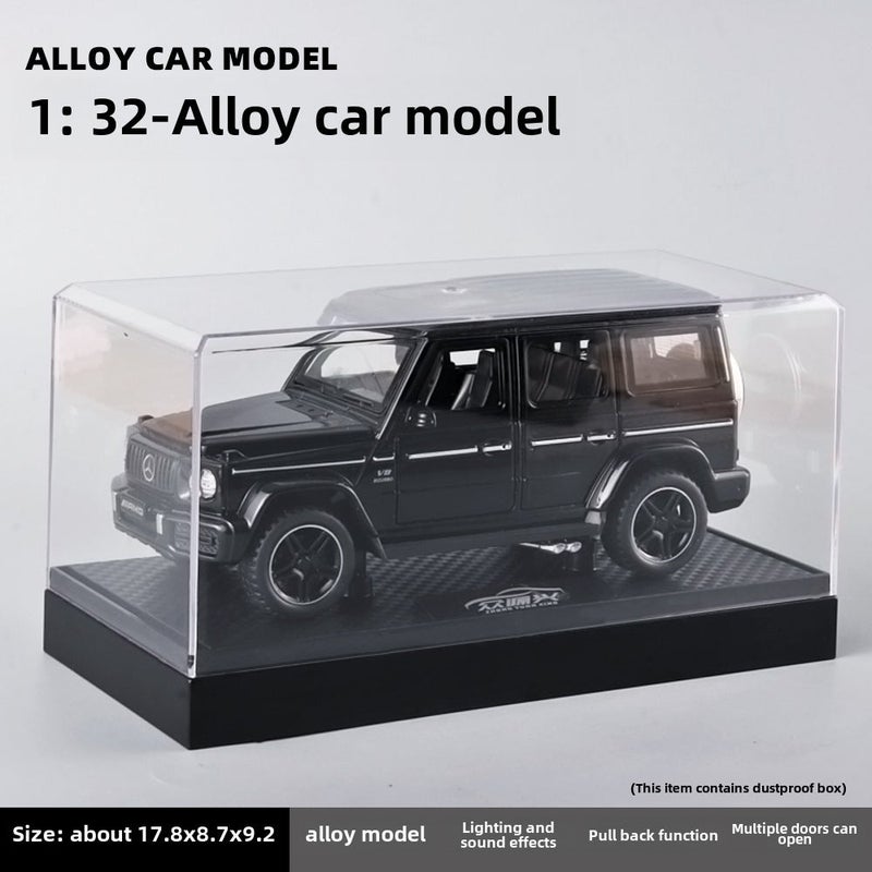 1:32 Alloy Car Model Acrylic Dust Cover E21002-1:32 transparent cover large G-box-Black