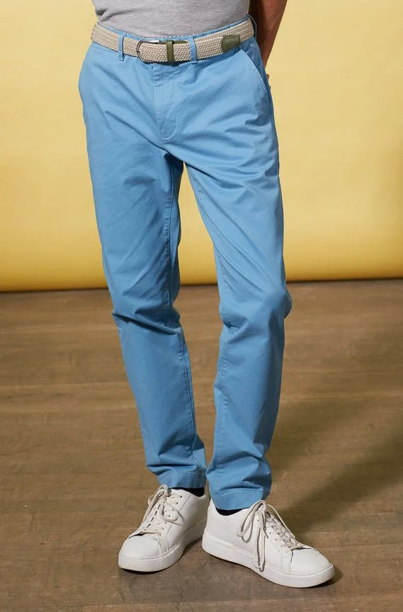 Vicomte A. Lorenzo Light Blue Chino Trousers