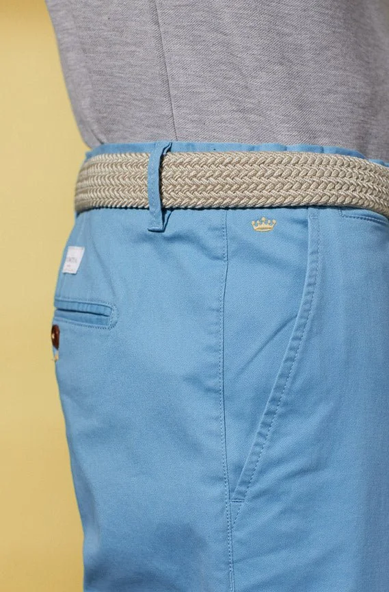 Vicomte A. Lorenzo Light Blue Chino Trousers