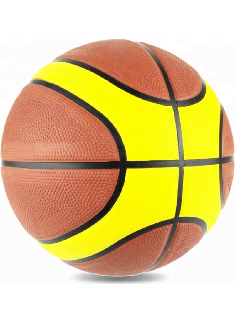 Deniz Sport Sea Sport Printed Professional 12 Panels Size 7 Natural Rubber Basketball Ball One Size  - Image 1