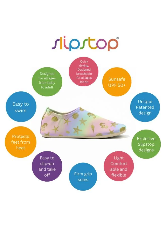 Slipstop Golden multipurpose Shoes for Girls