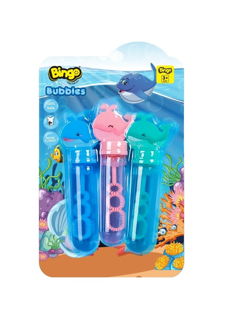 Bingo 3-Piece Whale Soap Bubble Set - Image 1