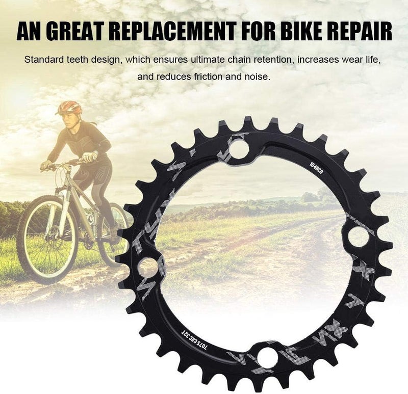 woobles Bike Chainring, 32/34/36/38T BCD 104 Mountain Bike Single Speed Chainring Suitable for Road Bike Mountain Bike - Image 2
