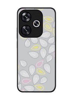 Rugged Black edge case for Xiaomi Poco F6 / Xiaomi Redmi Turbo 3, Slim fit Soft Case Flexible Anti Drop TPU Gel Thin Cover - Teardrop Stitches