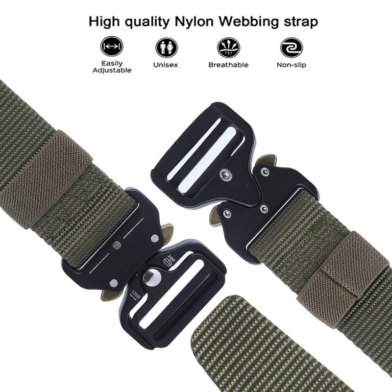 Contacts Men's Synthetic Quick Release Buckle Nylon Belt (Free Size)… - Image 3