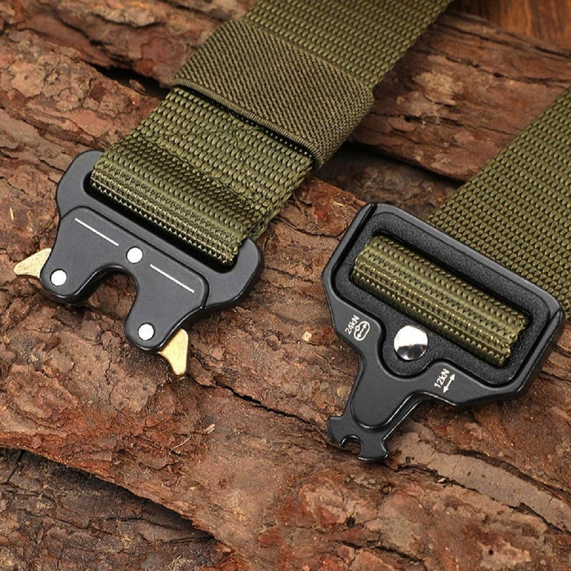 Contacts Men's Synthetic Quick Release Buckle Nylon Belt (Free Size)… - Image 4