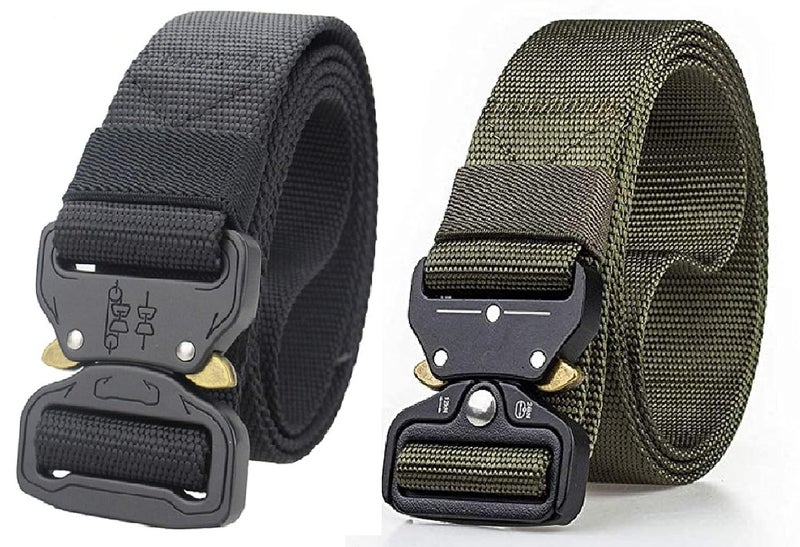 Contacts Men's Synthetic Quick Release Buckle Nylon Belt (Free Size)… - Image 1