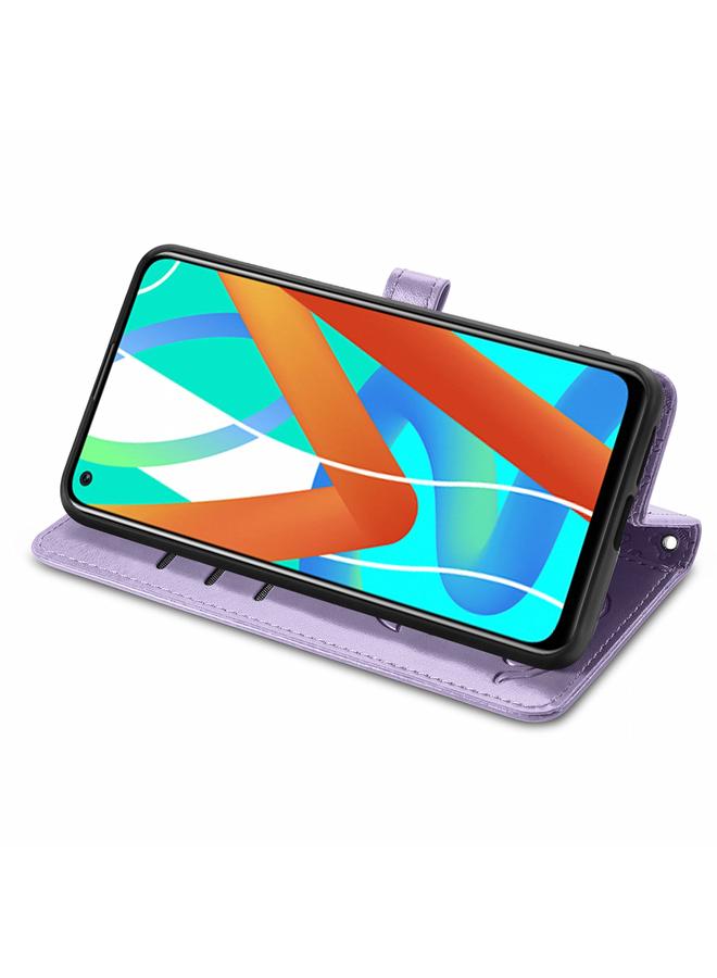 S-TOP Case For OPPO Realme V15 5G Cute Cat and Dog Embossed Horizontal Flip Leather Case with Holder & Card Slots & Wallet & Lanyard - Image 4