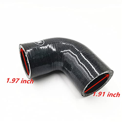 BRGMAX Top Mount Intercooler Hose Kit Black For Subaru 02-07 WRX /04+ STI/04-07 FXT - Image 2