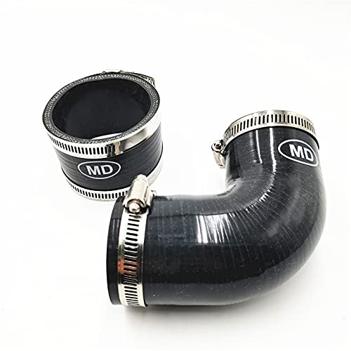 BRGMAX Top Mount Intercooler Hose Kit Black For Subaru 02-07 WRX /04+ STI/04-07 FXT - Image 1