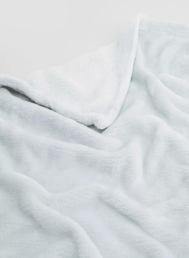 فوي دروب بطانية أطفال فائقة النعومة من فوي دروب، مناسبة للأطفال حديثي الولادة من الجنسين (100 سم × 80 سم)، مصنوعة من الصوف، خفيفة الوزن، لون أبيض. - Image 5