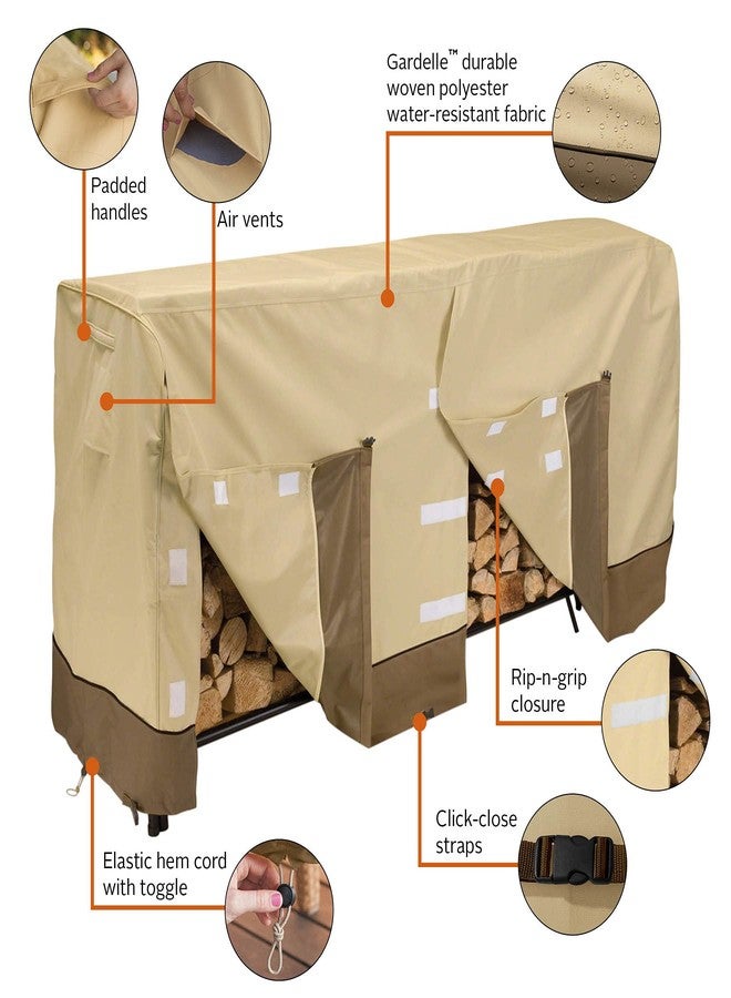 كلاسيك أكسيسوريز غطاء رف الحطب المقاوم للماء من كلاسيك أكسيسوريز فيراندا بطول 8 أقدام، أغطية أثاث الفناء - Image 5