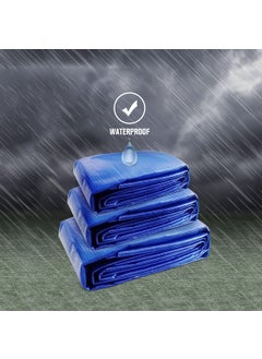 TUFFPAULIN TUFFPAULIN 24FT X 18FT 120 GSM Blue Tarpaulin Tirpal Tadpatri Tharpai Thadika Extra Strong Reinforced Eyelets UV Resistant 100 Waterproof Virgin 6 Layer MLCL 3D Rib Technology1 No  - Image 5