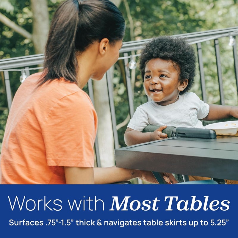 Chicco FastLock® Hook-On High Chair, Portable High Chair for Babies and Toddlers, Sets up in Seconds | Black/Black - Image 5