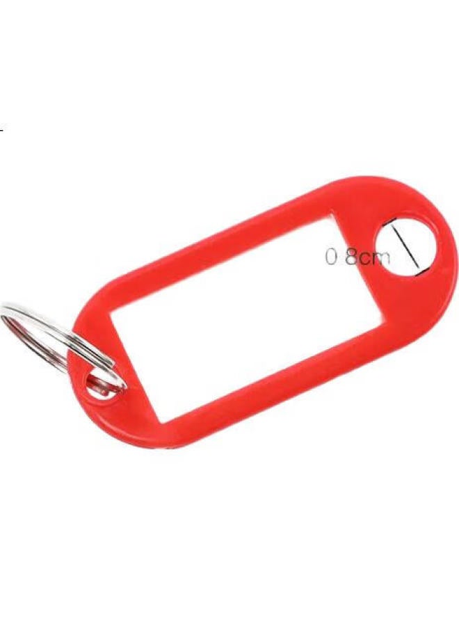 Befon Deyin Key Tag, Key Label, Key Tag Sticker, Key Chain, 2466 Property Office Key Tag, Office Supplies, Red, 50 Pieces/Box - Image 1