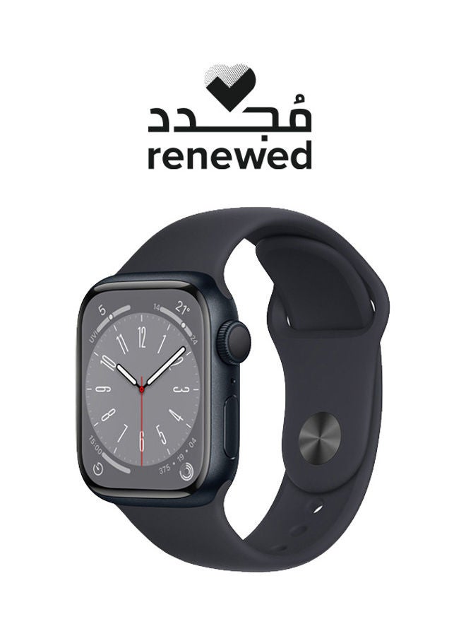 Apple Renewed - Watch Series 8 GPS 41mm Aluminium Case With Sport Band Midnight Sport Band Midnight - Image 1