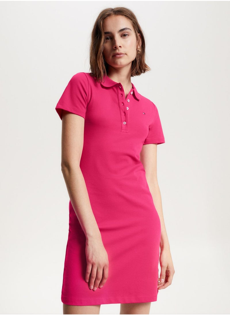 TOMMY HILFIGER - Polo Neck Knitted Dress - Image 1