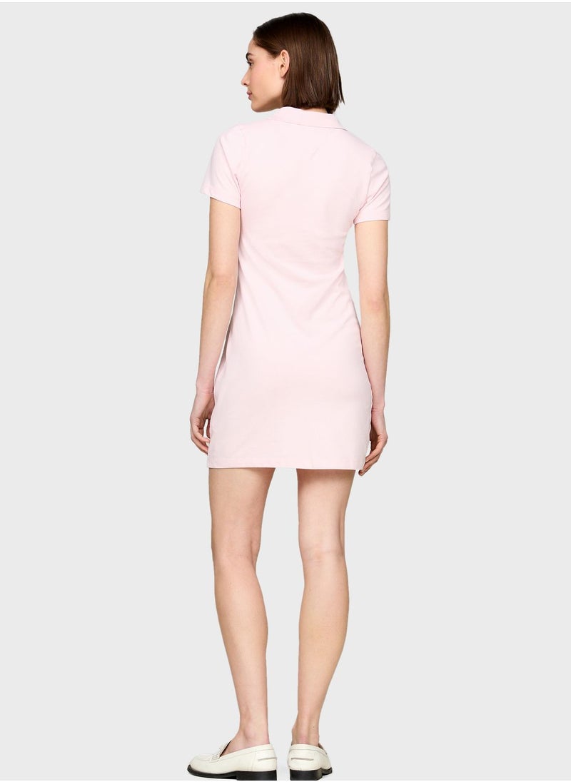 TOMMY HILFIGER - Polo Neck Knitted Dress - Image 1