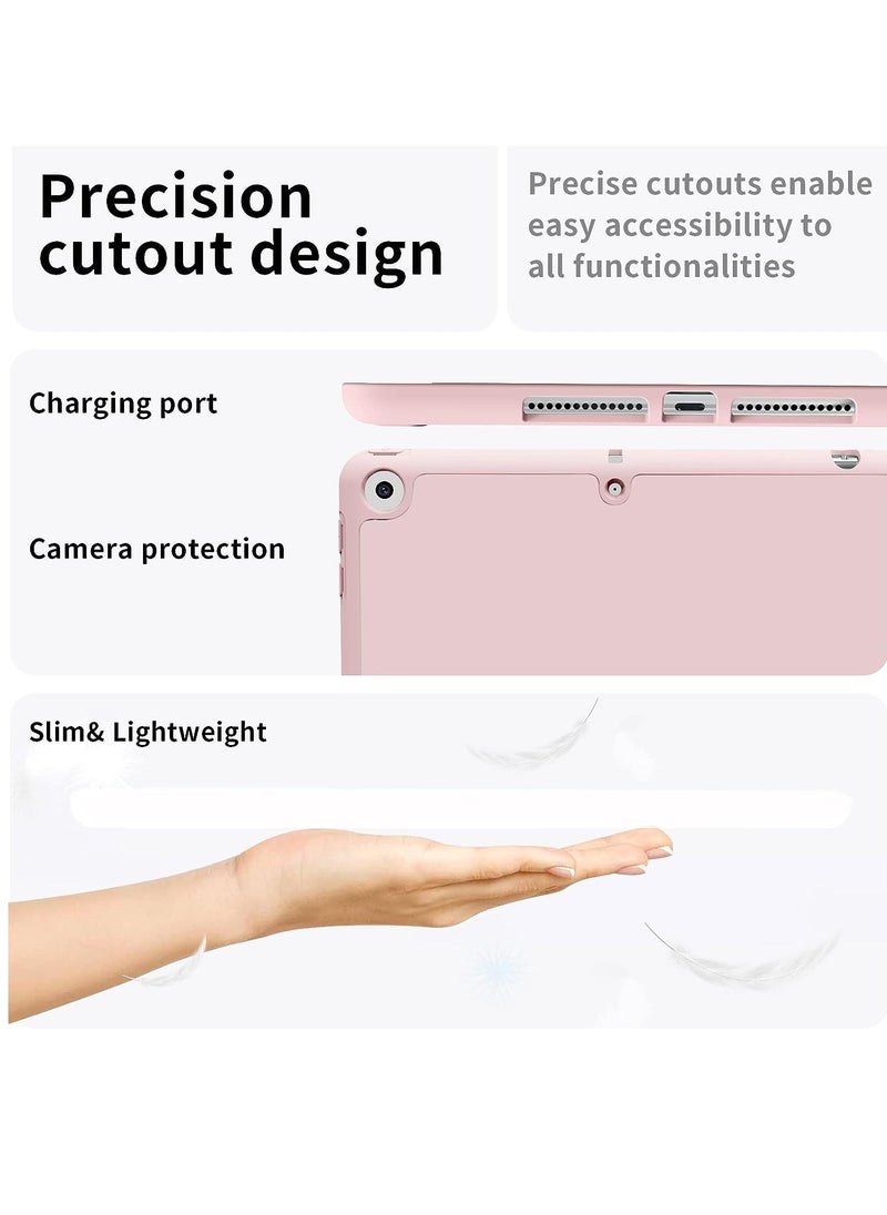 New iPad 10.2 Case for iPad 9th Generation 2021/8th Gen 2020/7th Gen 2019, Slim Ultra Magnetic Smart Cover Trifold Stand Cover with TPU Soft Back Cover