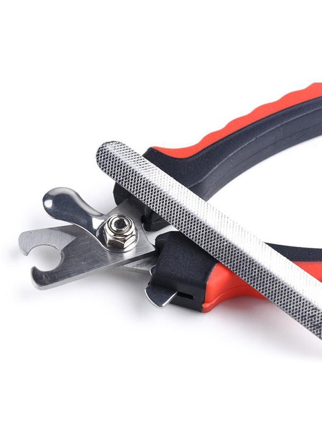 NIBEMINENT Pet Nail Clipper And Filer Set Black/Red/Silver - Image 2