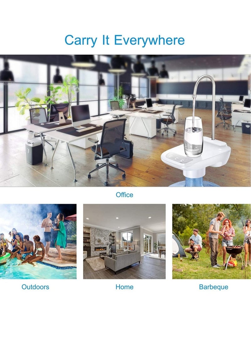 ELTRAZONE Water Pump for  Water Bottle Dispenser Electric Water Pump Automatic Water Bottle Pump Dispenser for 5 Gallon Bottle(White - Image 4