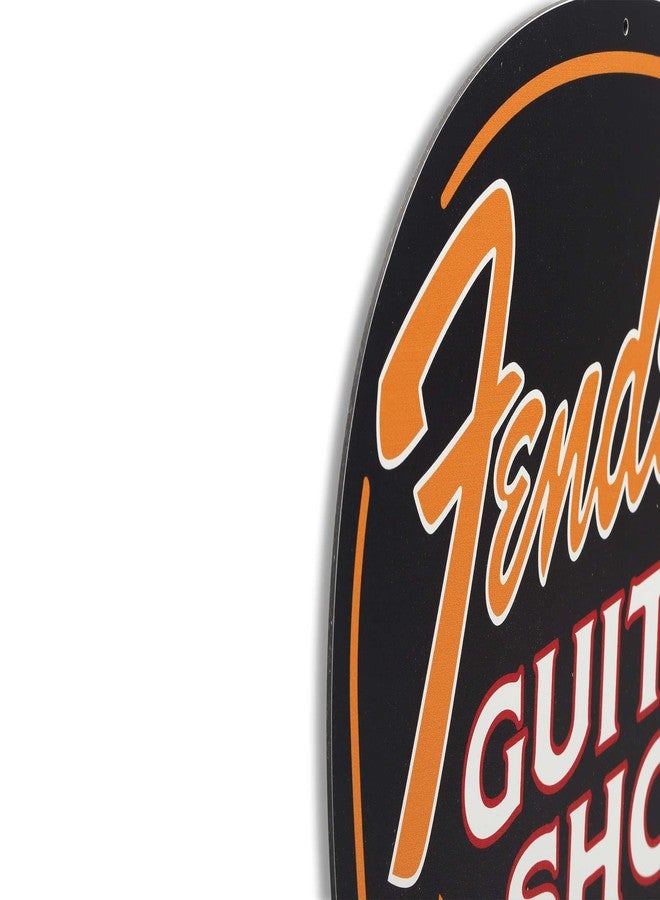 Open Road Brands Fender Guitar Shop Pick-Shaped Metal Sign - Vintage Fender Sign for Music Room or Man Cave - Image 4