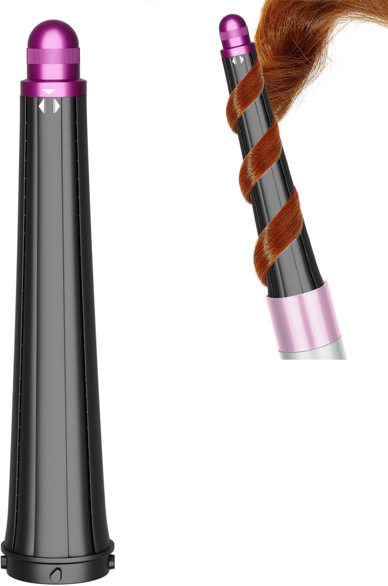 ZEPHBLOW Long Conical Barrel for Dyson Airwrap, 0.78-1.4Inch/ 20-36mm Conical Long Curling Barrels Compatible with Airwrap HS01/05/08, Self-Curling Hair Roller Curlers Attachment, Rose - Image 1