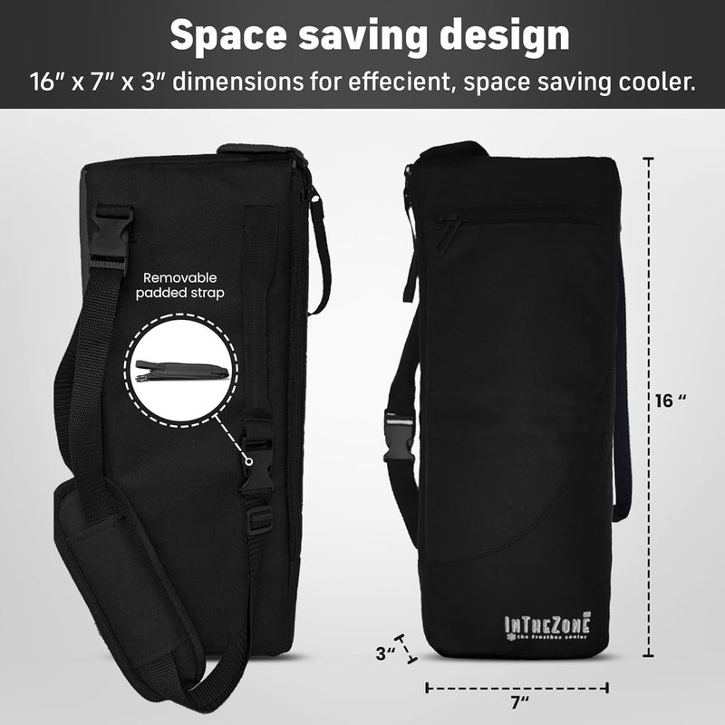 INTHEZONE Frostbox Golf Bag Cooler with Ice Pack | Insulated 6-Can Beer Sleeve | Stays Cold for Hours Discreet Hidden Design - Fits in Golf Bag - Image 4