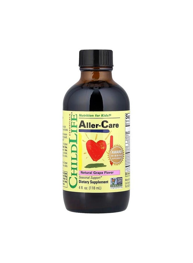 Aller-Care, Natural Grape, 4 fl oz (118 ml)