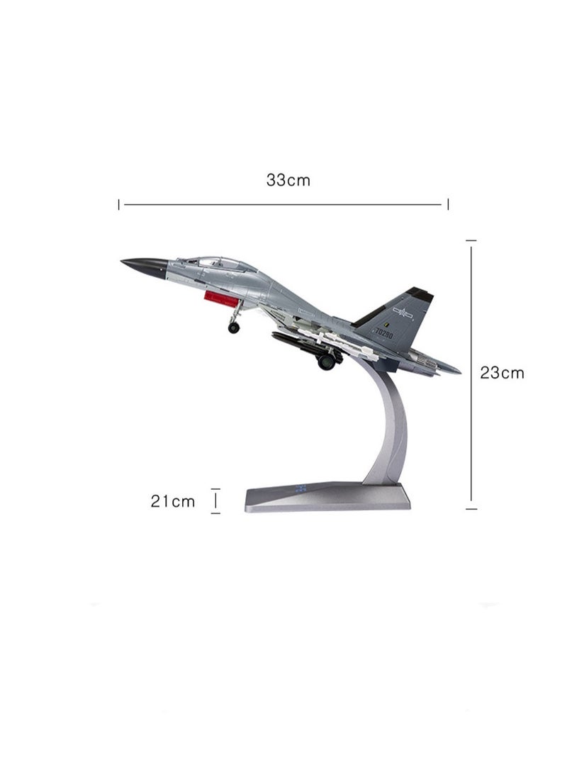 جنرال - 1:72 J-16 نموذج طائرة من الفوم نموذج محاكاة من خليط معدني لطائرة النقل المقاتلة لعبة مناسبة كهدية لمحبي الجيش وعشاق نماذج الطائرات - Image 1