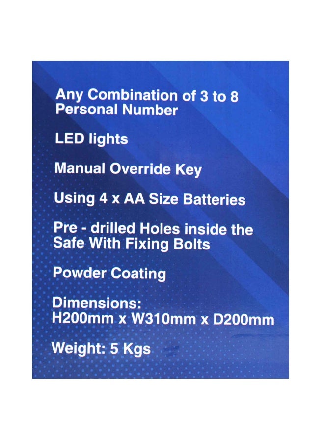 NAMSON صندوق أمان رقمي إلكتروني H200*W310*D200 مم Sft-20Ebn - Image 5