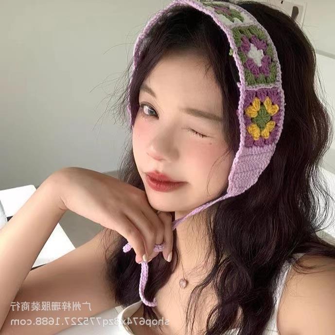 رباط شعر محبوك على شكل رأس مزخرف للنساء يقلل من العمر، إكسسوارات شعر يدوية الصنع بلون عتيق - Image 4