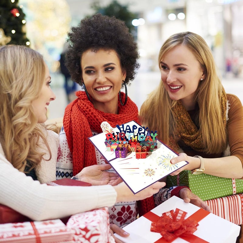 SWIUKPHE بطاقة عيد ميلاد مفاجئة ثلاثية الأبعاد، بطاقة تهنئة بعيد الميلاد مع أظرف، بطاقة عيد ميلاد مضحكة ثلاثية الأبعاد، بطاقات عيد ميلاد مفاجئة للنساء والفتيات والأطفال والرجال والأصدقاء - Image 4