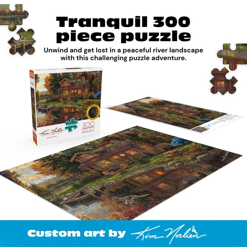 Buffalo Games - Kim Norlien- Peace Like A River - 300 Piece Jigsaw Puzzle For Adults -Challenging Puzzle Perfect for Game Nights - Finished Size is 21.25 x 15.00 - Image 2