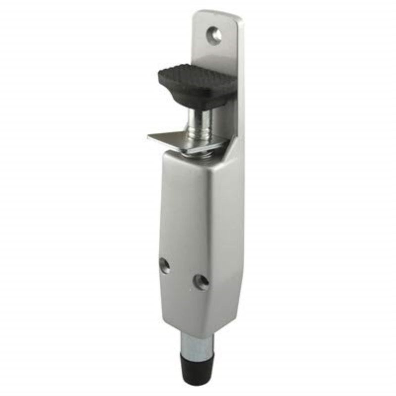 C.R. Laurence Door Mounted Aluminum Finish StepOn Door Holder