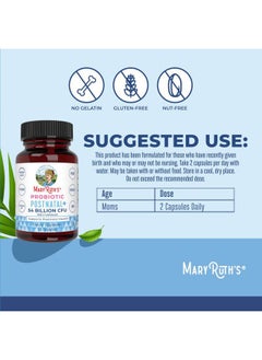 MaryRuth Organics Postnatal Probiotics for Breastfeeding Women | Nursing Probiotic Capsules with Vitamins | Minerals & Antioxidants | 54 Billion CFU | Non-GMO | Vegan | 30 Servings  - Image 3