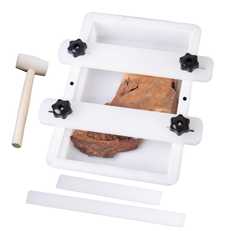 Kalinta Epoxy Mold with Divider Adjustable - 19x11x3 in No-Seal Large Resin Mold Integrated Clamping System - Perfect for Beginners & Experienced Artists Alike - Ideal for Creative Resin Art Projects - Image 1
