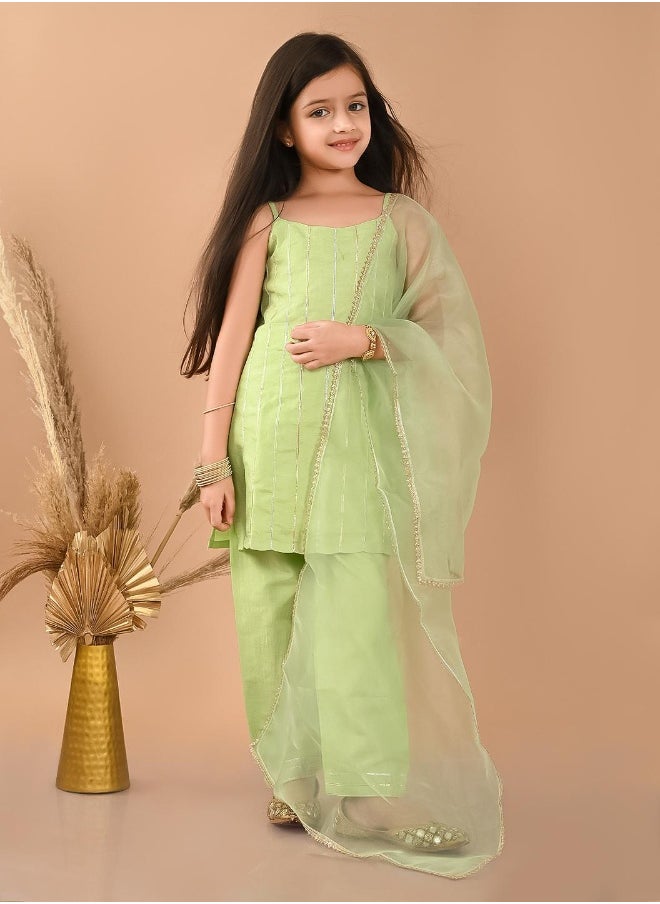 LILPICKS مجموعة كورتا بالازو مزخرفة  - Image 1