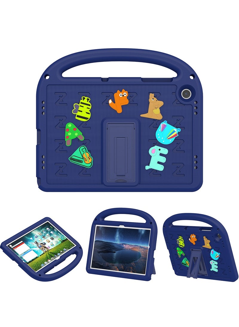 VKL Compatible with Samsung Galaxy Tab A9 plus Case for Kids 11” 2024 With shoulder strap  Released with Holder Shockproof Full Body Protection Cute Cover Shell for Tab A0 plus Case Kids dark blue - Image 3