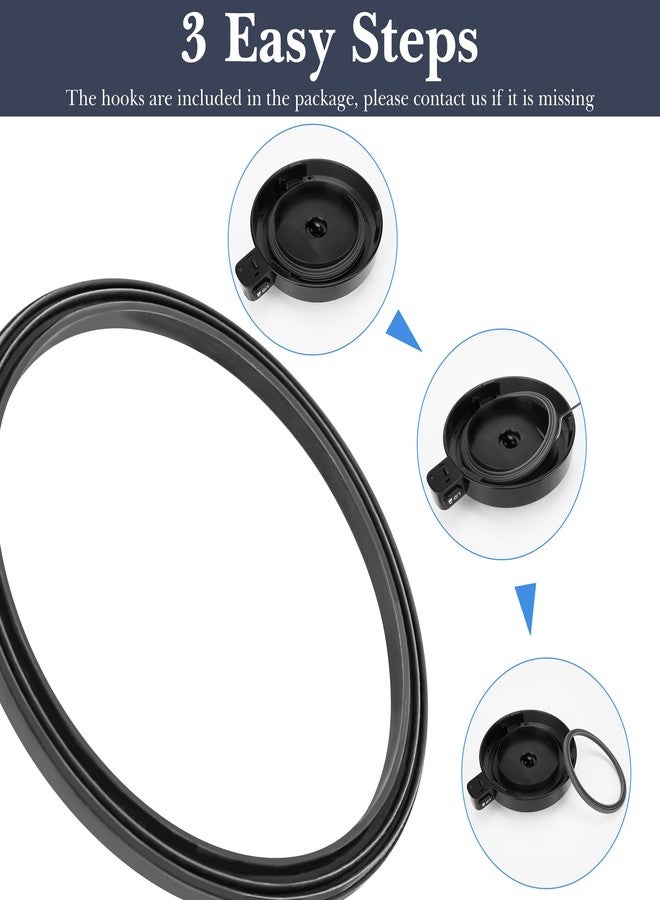 Linkidea 4 Pcs Blender Replacement Parts, Silicone Gasket Seal, Exact Fit Lid & Tool Kits, Compatible with Ninja NC299AMZ, NC301, NC300, Grey - Image 5