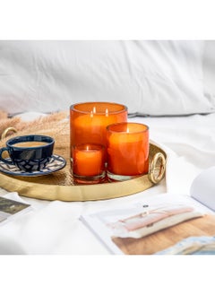 Sense Glass Jar Candle  Orange And Conifer Fragrance 12*12 cm  - Image 2
