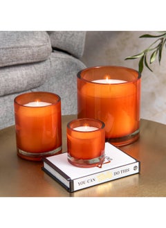 Sense Glass Jar Candle  Orange And Conifer Fragrance 12*12 cm  - Image 1