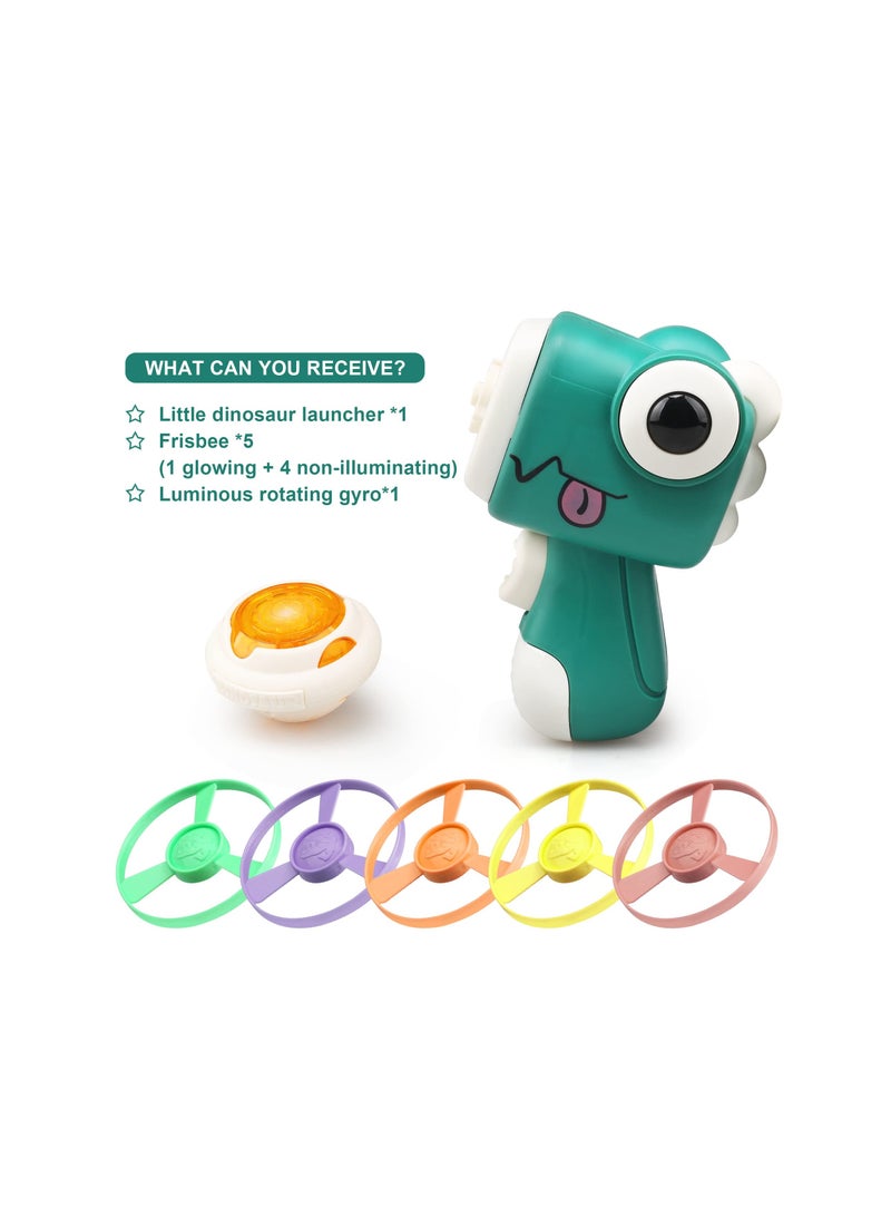 SYOSI Discs Launcher, Flying Toy Discs Launcher for Kid, Fun Outdoor or Indoor Toy and Gift Toys, Flying Saucer Toys for Kids, Stomp Frisbee, Saucer Disc Launcher Toy for Children, Pop-up Flying Saucer - Image 2