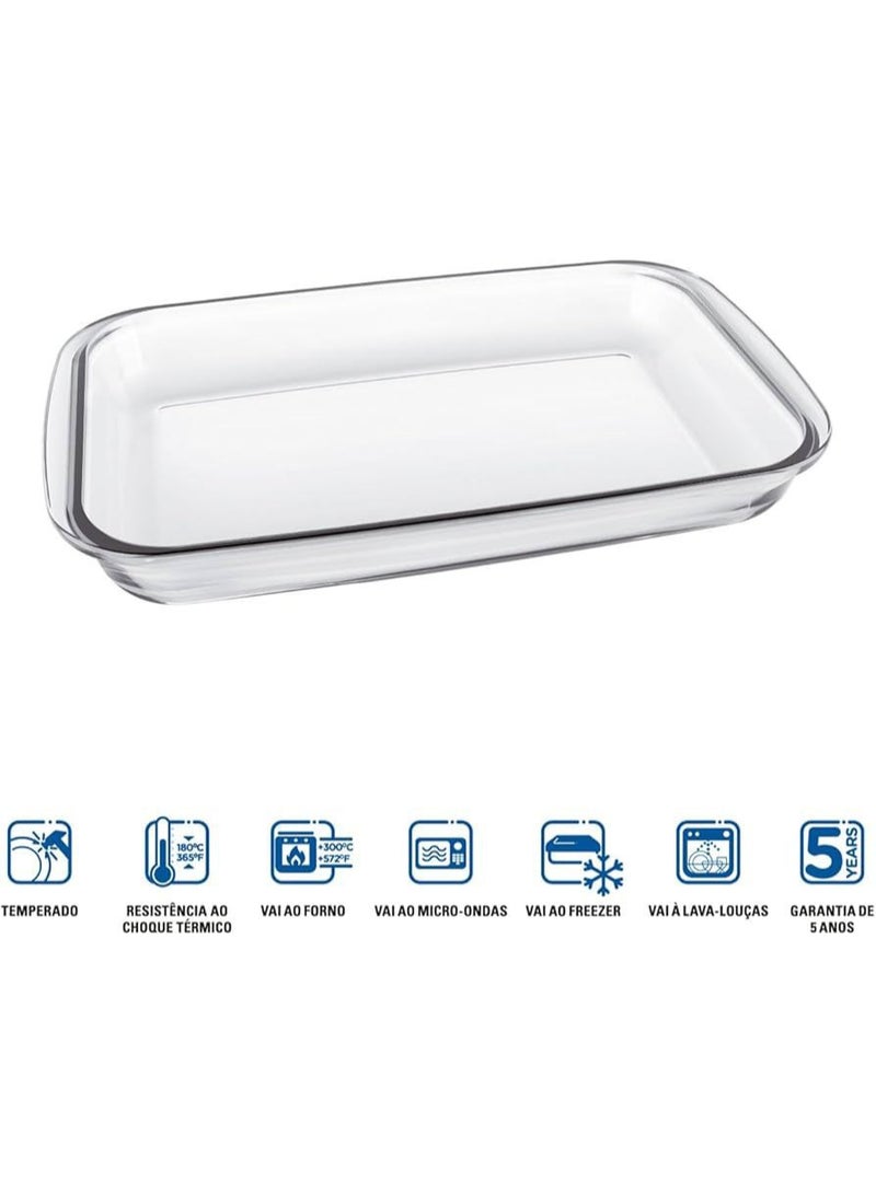 Generi طقم صوانٍ للخبز مكون من 3 قطع شفاف Small 1x1.6, Medium 1x2.2, Large 1x2.9لترات - Image 2