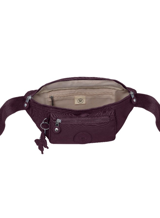 حقيبة خصر – مقاومة للماء، حزام قابل للتعديل، جيوب متعددة – بورجوندي – BSD-KP021