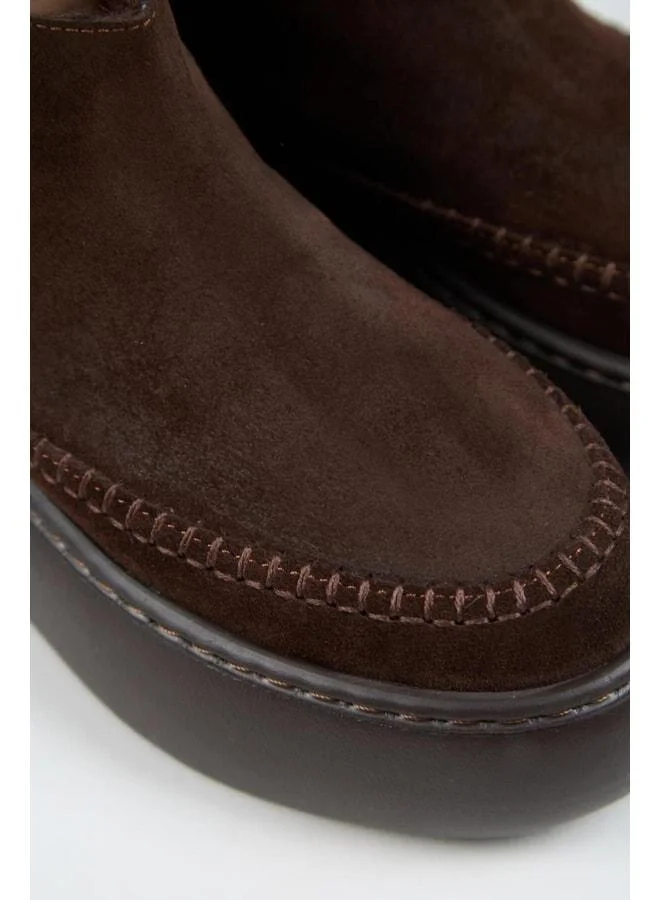 Manijero  (Carolina) Women's Genuine Leather Lined Fur Mini Coffee Boot. for Women | Best Price UAE