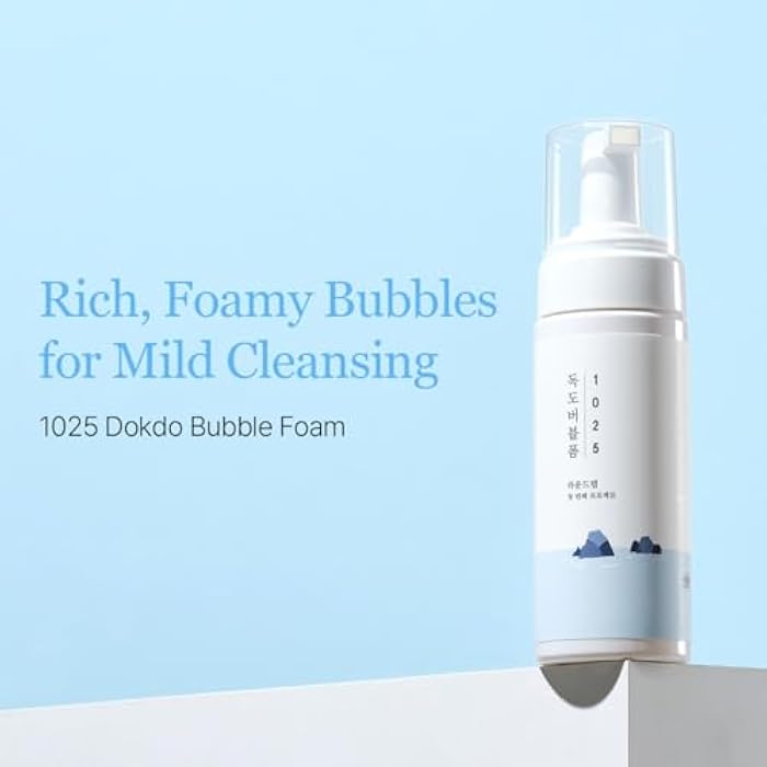 ROUND LAB 1025 Dokdo Bubble Foam Cleanser, Gentle Face Wash for Sensitive Skin, Low pH 5.5, Hydrating Korean Skincare, Soothing Panthenol & Deep Sea Water, Hypoallergenic, Fragrance-Free (5.07 Fl Oz) - Image 2